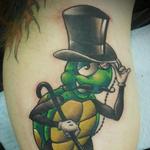 Tattoos - New School Gentleman Turtle. - 108121